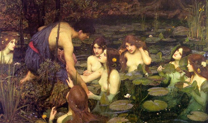 Waterhouse oil painting